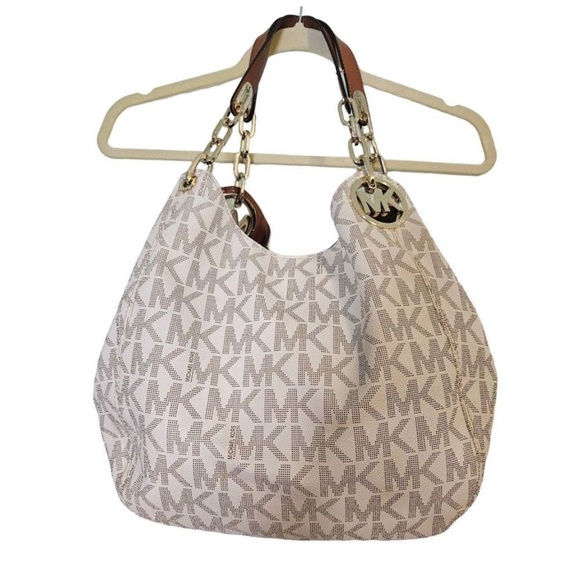 Michael Kors Vanilla logo Shoulder Bag - Picture 1 of 10